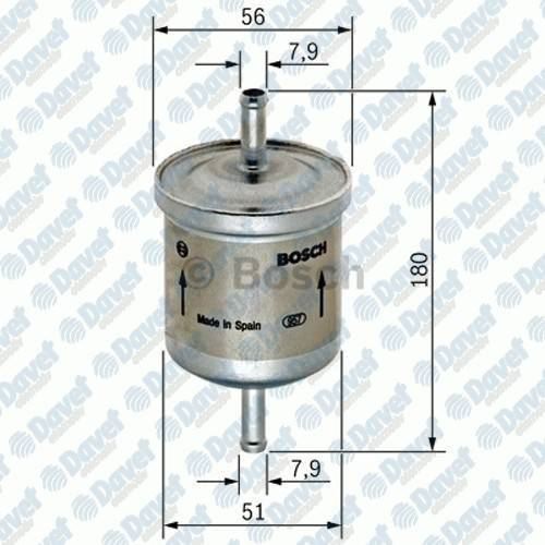 BOSCH 0450905939 Benzin Yakit Filtresi Volvo C30 2.4i C70 2.3i 3.0i 4.0 5.0i Focus 1.6i 8v 1.6i Ffv 1.8i 16v 2.0i 16v Galaxy 1.5 Ecoboost